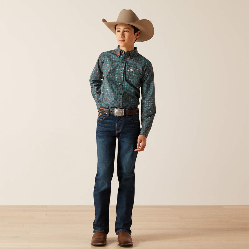 Ariat Kids Red Ranch Shirt