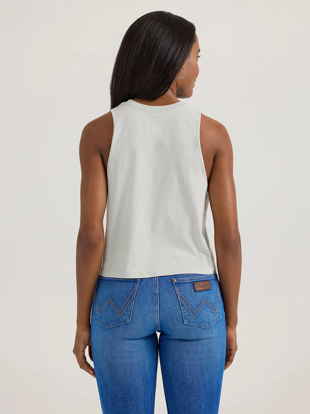 Ladies Wrangler Festival Crop Graphic Tank - 112358614 - FINAL SALE
