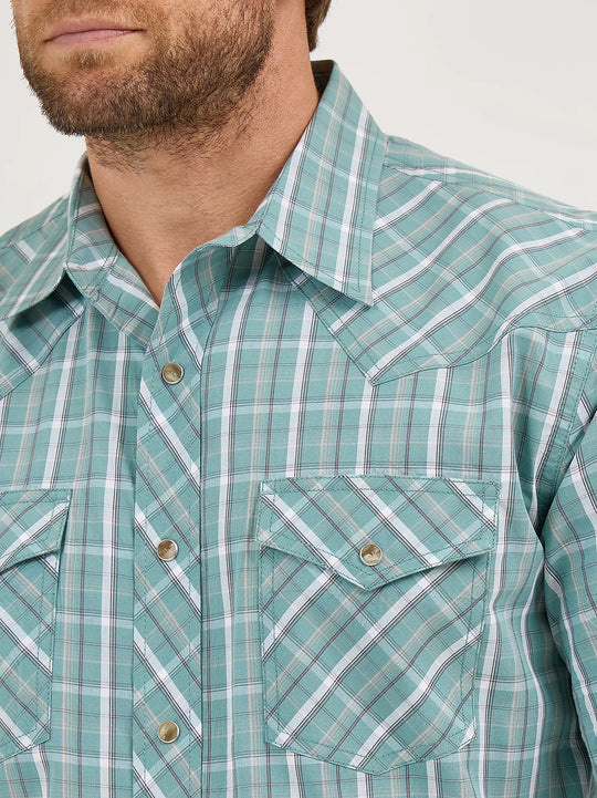 Men's Wrangler 20X® Competition Advanced Comfort Short Sleeve Western Snap Shirt - 112359574