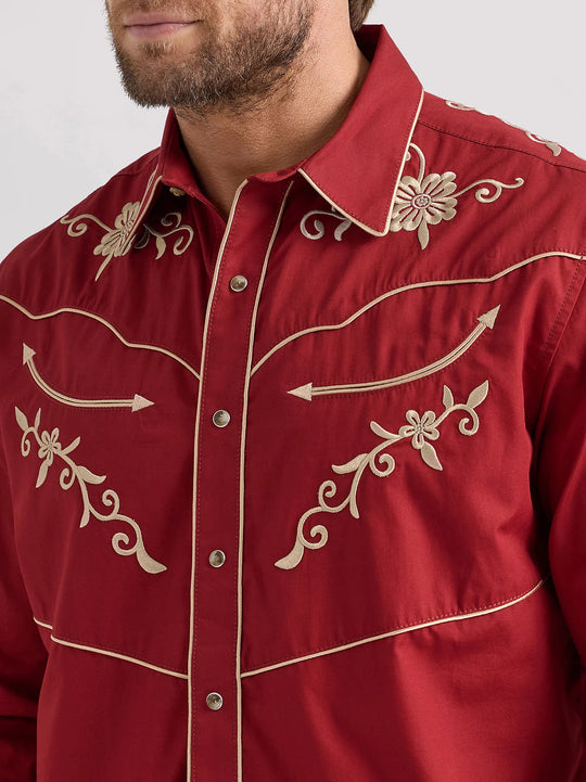Men's Wrangler® Rodeo Ben Western Snap Shirt - 112360072