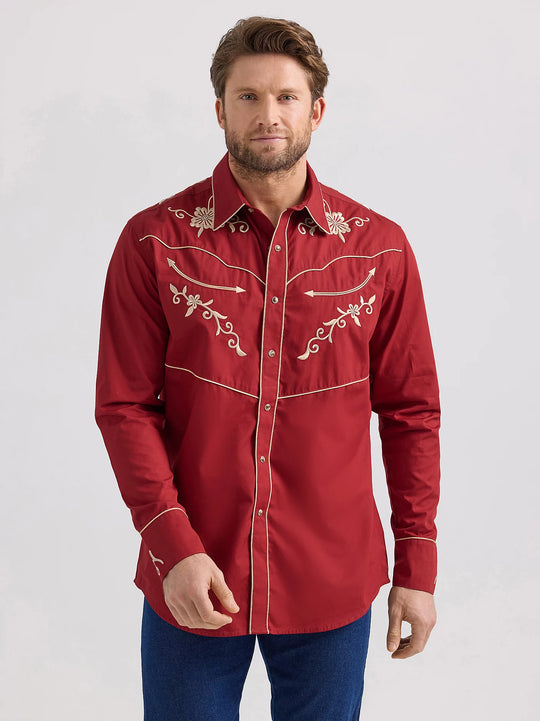 Men's Wrangler® Rodeo Ben Western Snap Shirt - 112360072
