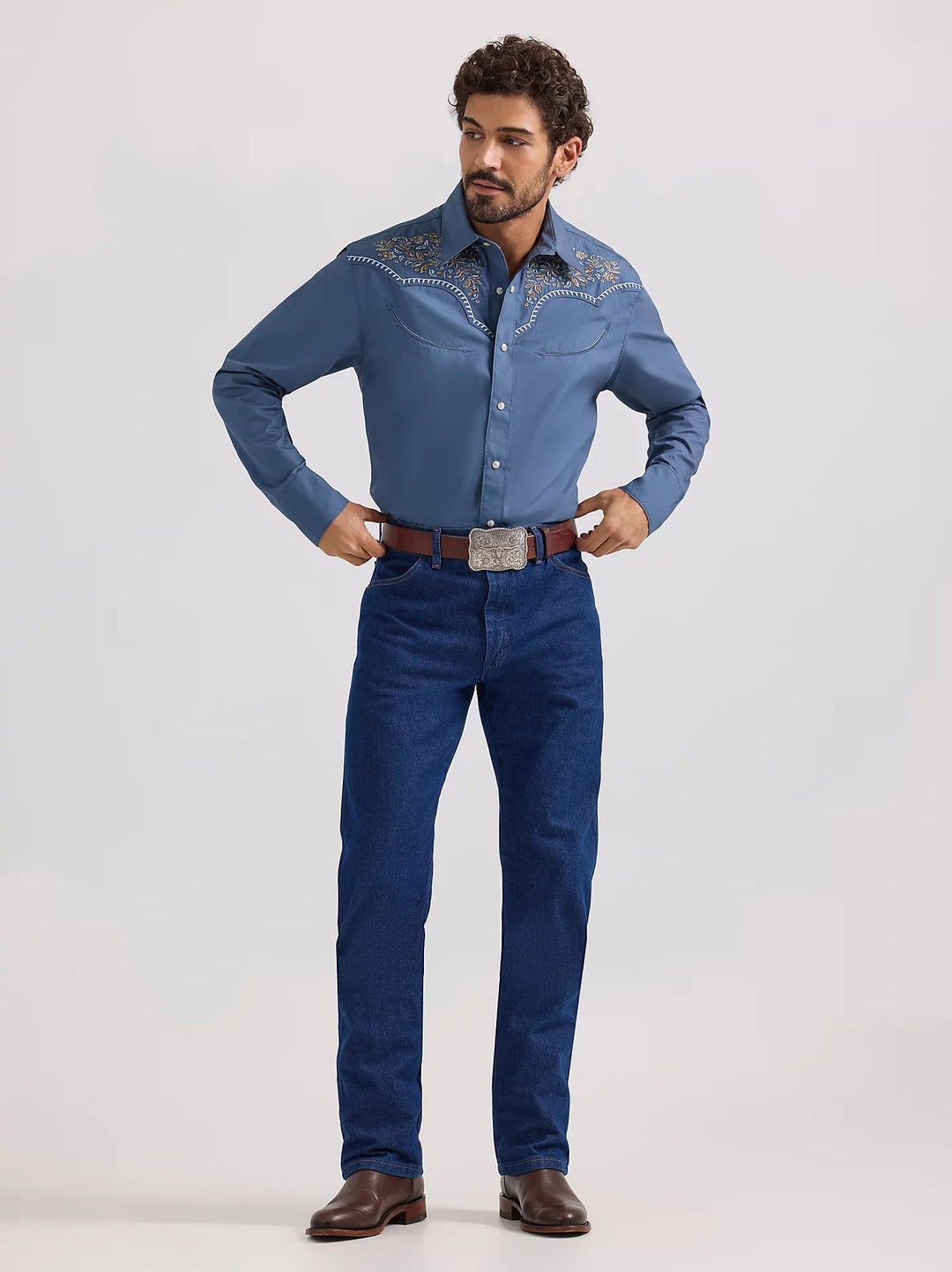 Men's Wrangler® Rodeo Ben Western Snap Shirt - 112360119 - FINAL SALE