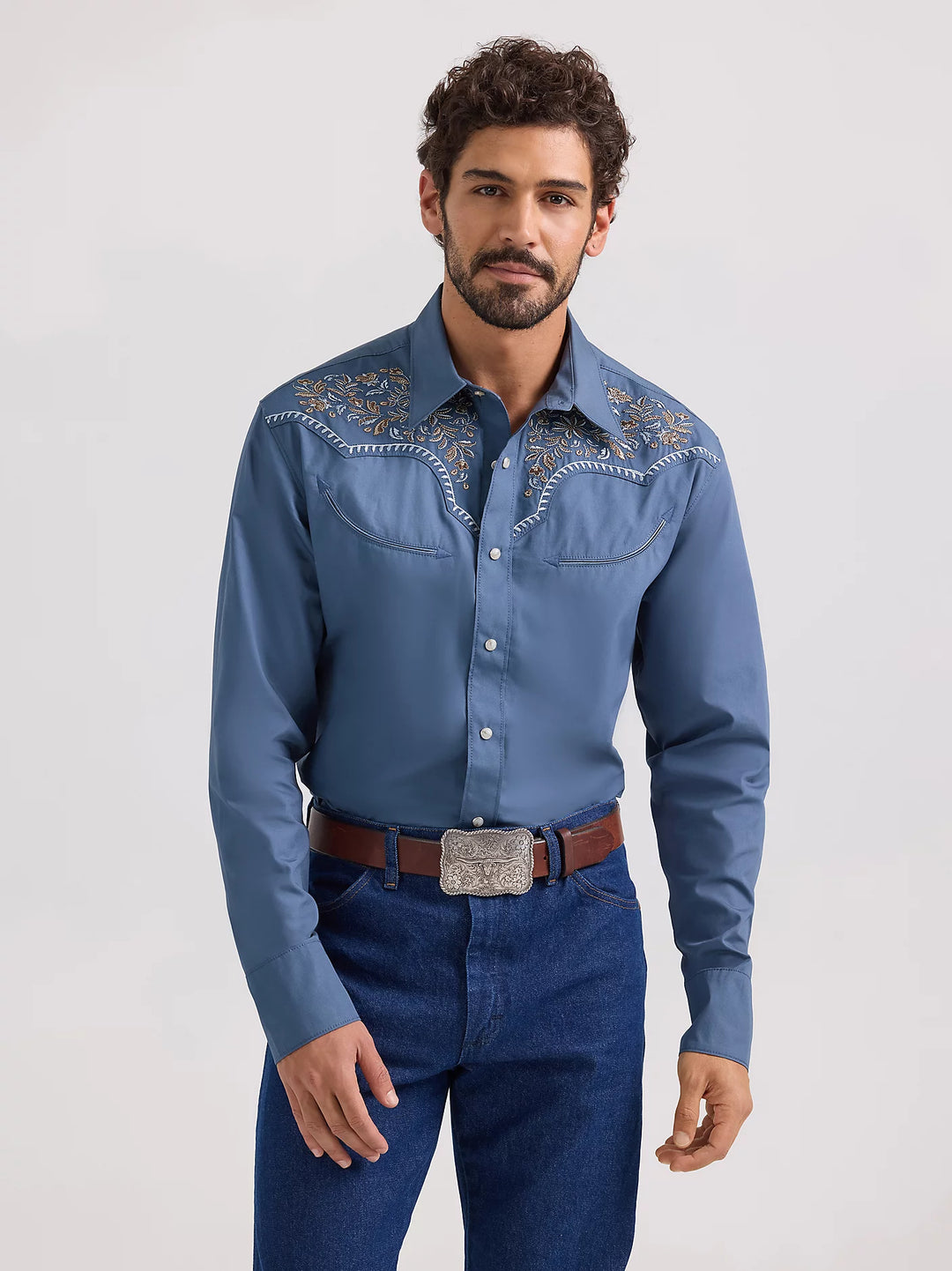 Men's Wrangler® Rodeo Ben Western Snap Shirt - 112360119