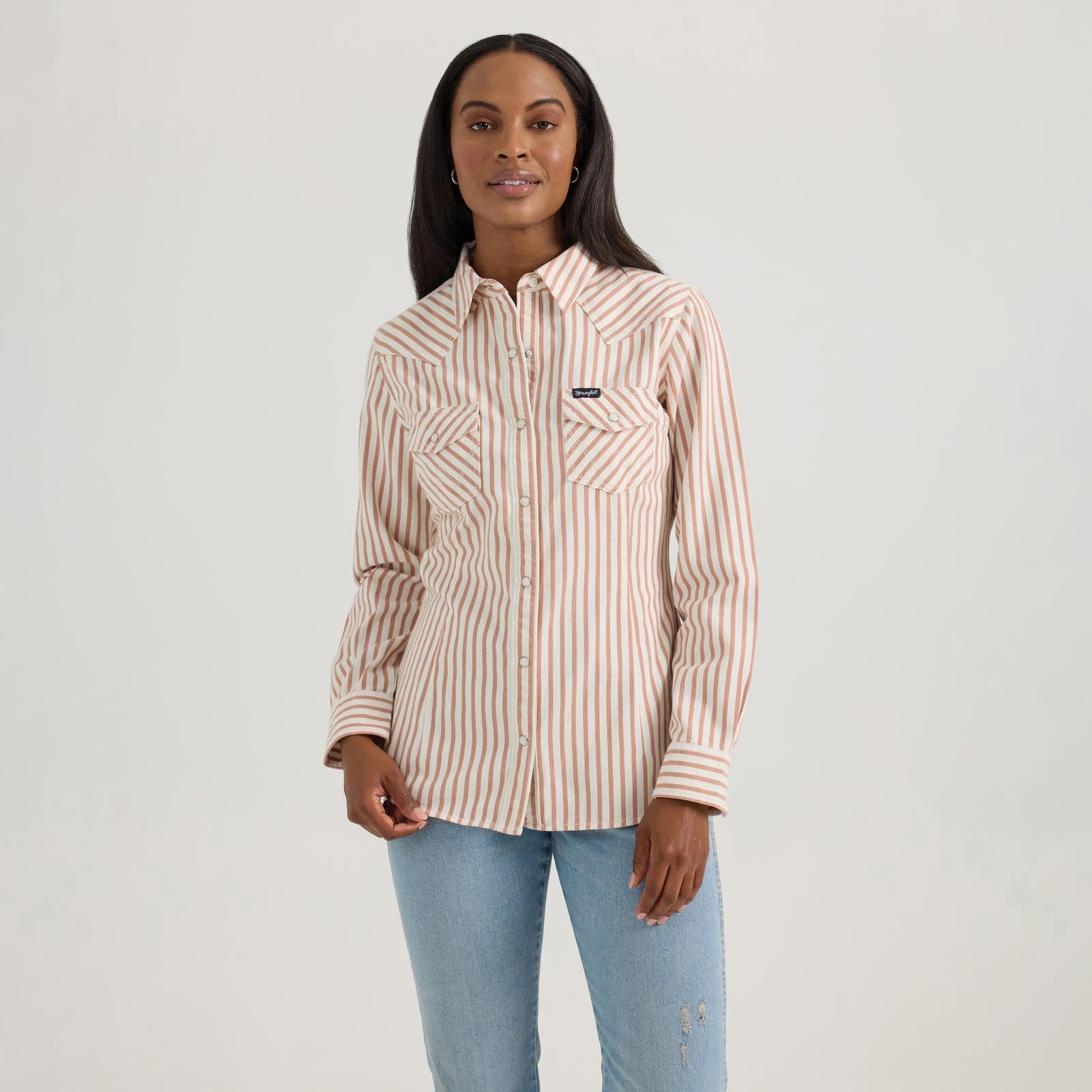 Retro Chic Black Wrangler Women's Shirt