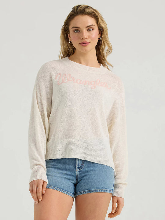 Ladies Wrangler Gauzy Knit Sweater - 112361183 - FINAL SALE
