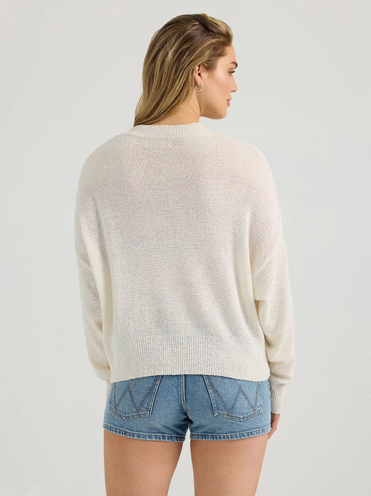 Ladies Wrangler Gauzy Knit Sweater - 112361183 - FINAL SALE