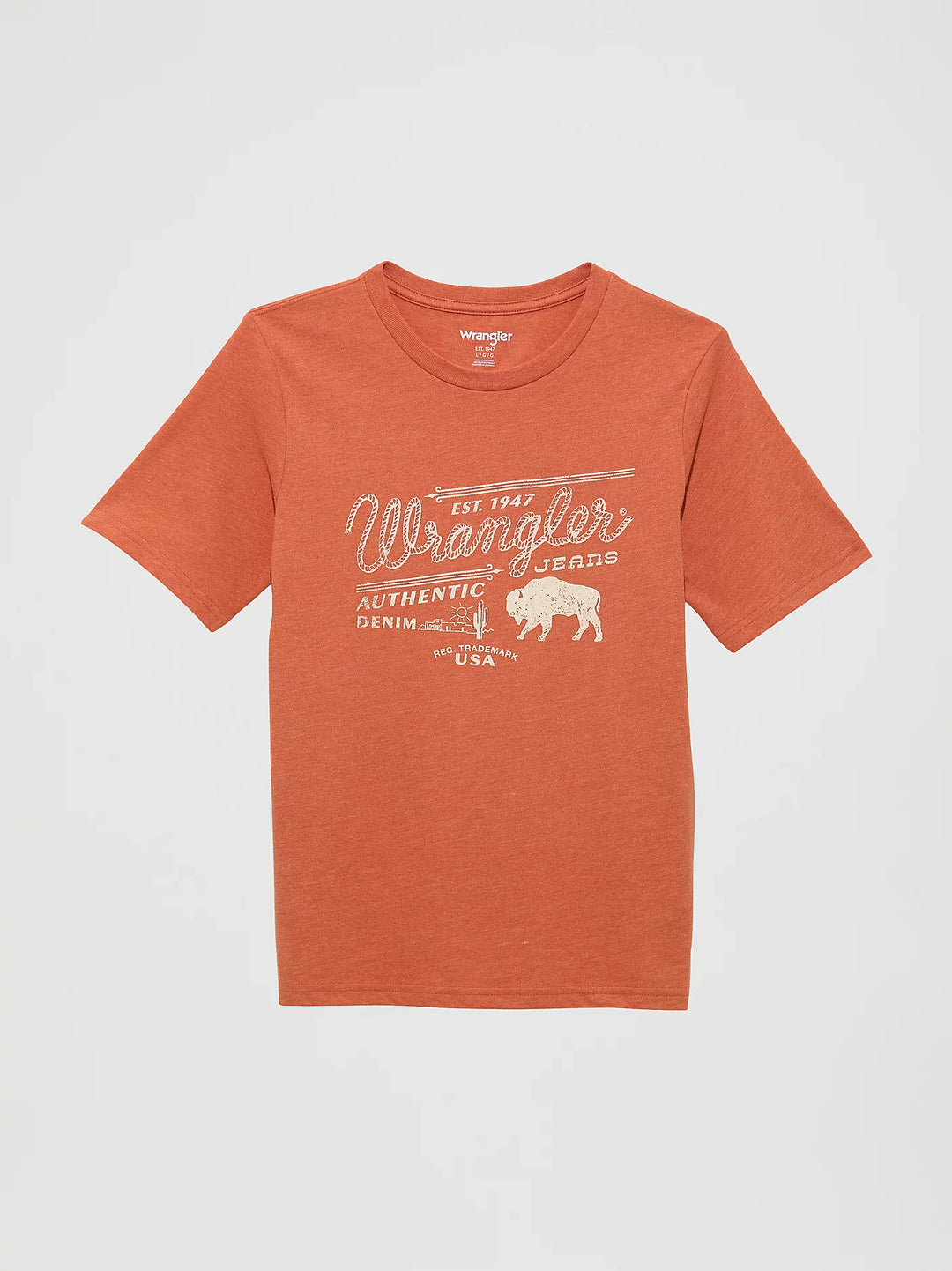 Boy's Wrangler Logo Front Graphic T-Shirt - 112361875
