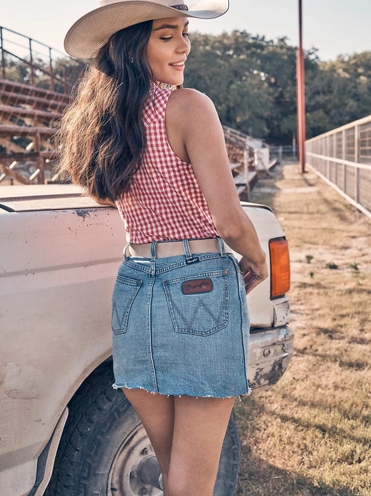 Ladies Wrangler Retro® Bailey Denim Skirt - 112364627
