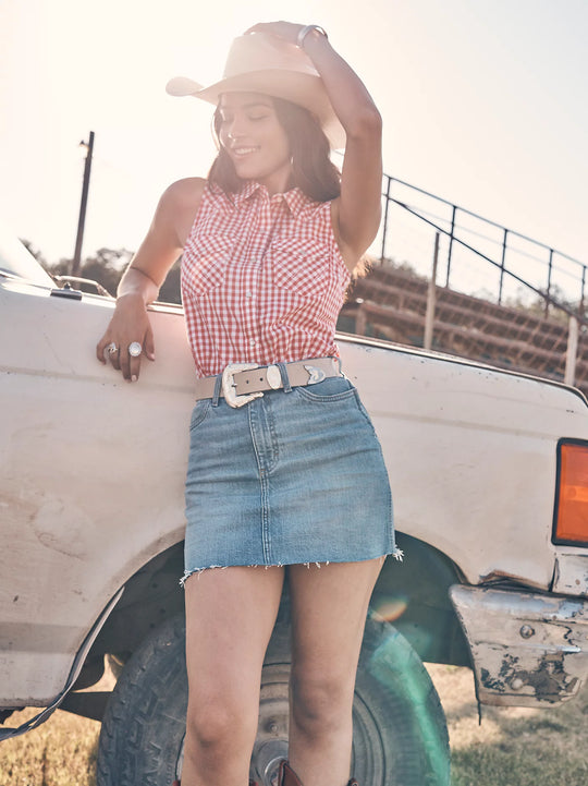 Ladies Wrangler Retro® Bailey Denim Skirt - 112364627