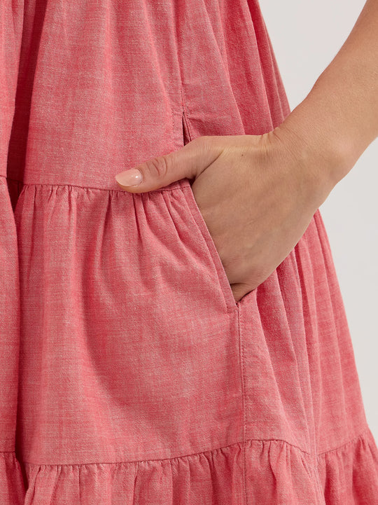 Ladies Wrangler Strappy Tiered Dress - 112365032