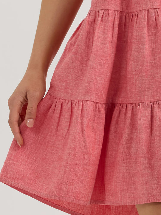 Ladies Wrangler Strappy Tiered Dress - 112365032