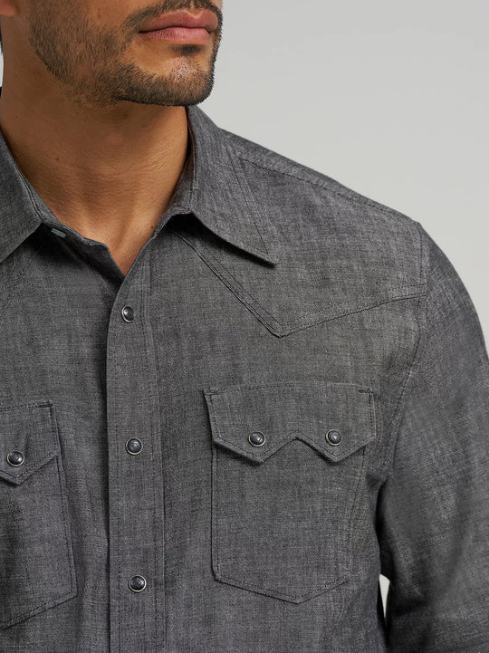 Men's Wrangler Cody Johnson Two Pocket Western Snap Shirt -112368068