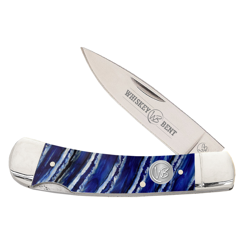 Whiskey Ranch Blue Mammoth Lock Knife - WB13-03