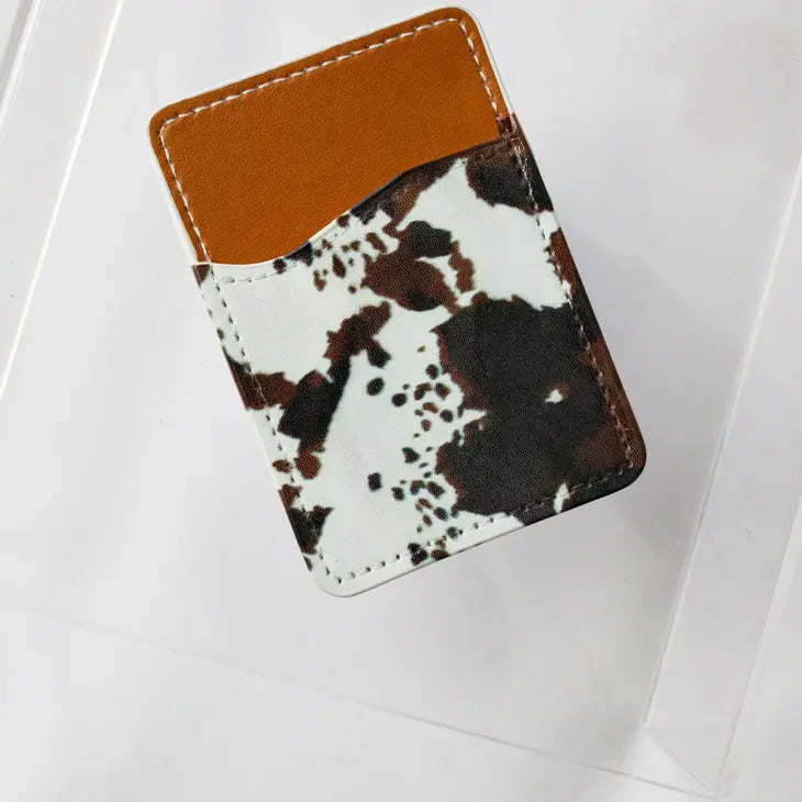 The Front Porch Label Brown Cowhide Phone Pocket The Front Porch Label Brown Cowhide Phone Pocket