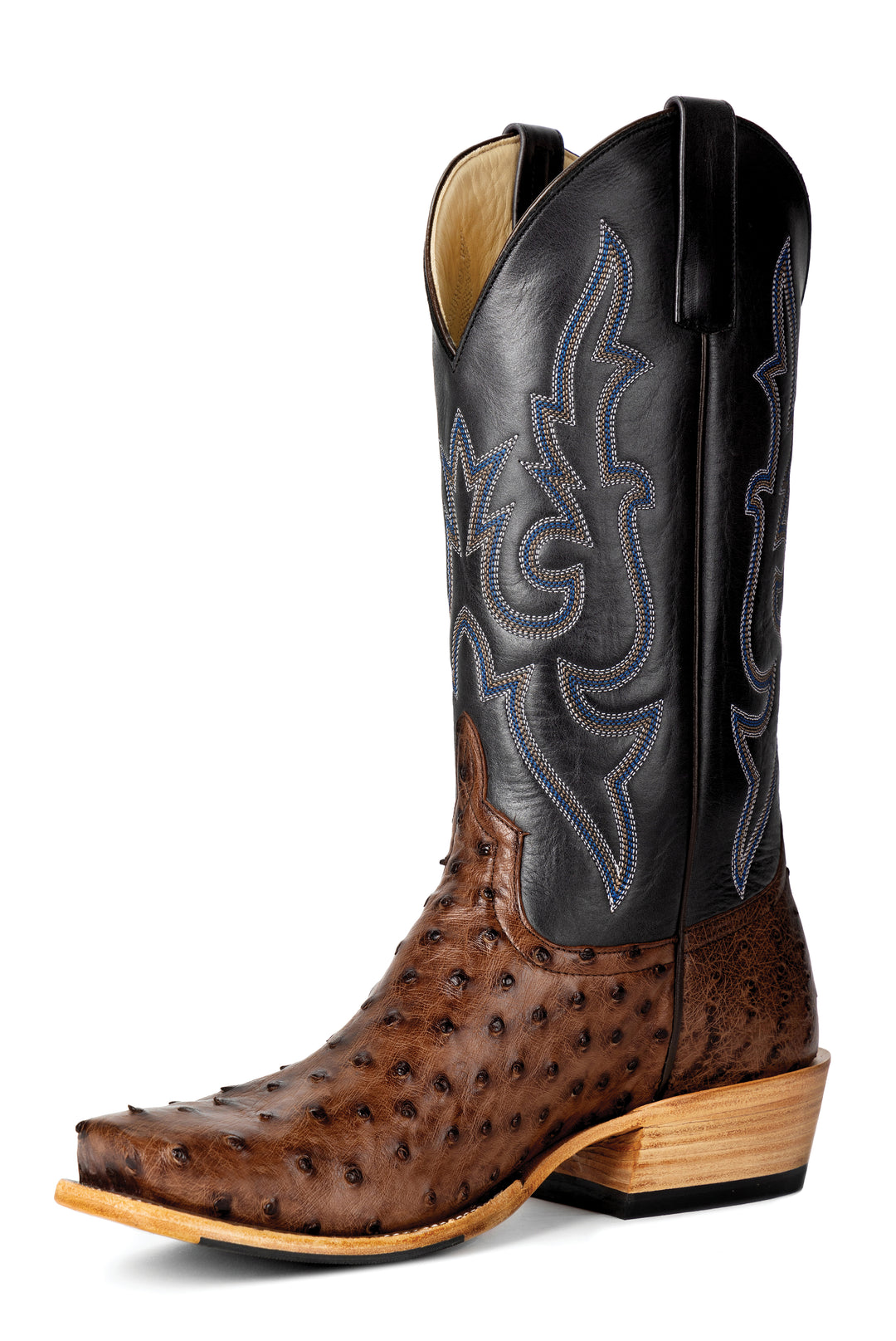 Men's Top Hand Horse Power Kango FQ Ostrich with 13" Black Pull Up - HP9505