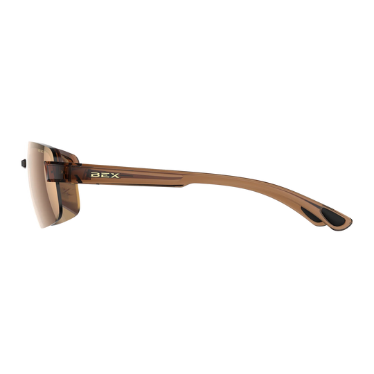 BEX Harris Clear Brown/Brown/Gold Sunglasses - S126CBRBRGL