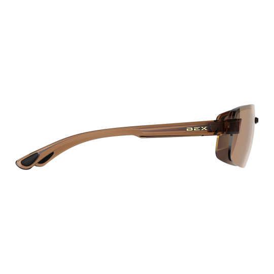 BEX Harris Clear Brown/Brown/Gold Sunglasses - S126CBRBRGL