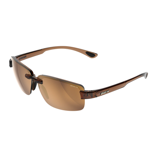 BEX Harris Clear Brown/Brown/Gold Sunglasses - S126CBRBRGL