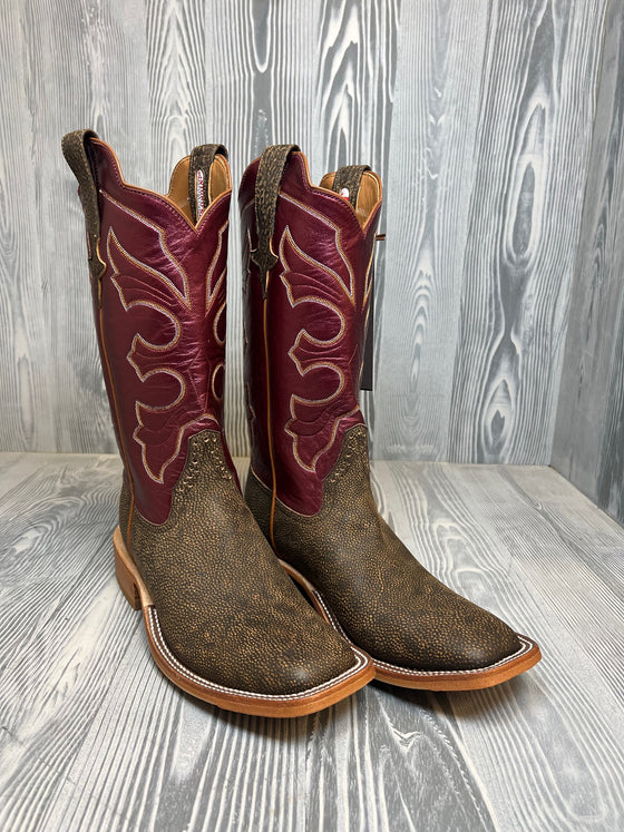 Men's Rios of Mercedes Rust Safari Giraffe with 13" Sangria Kidskin Tops - Style 119
