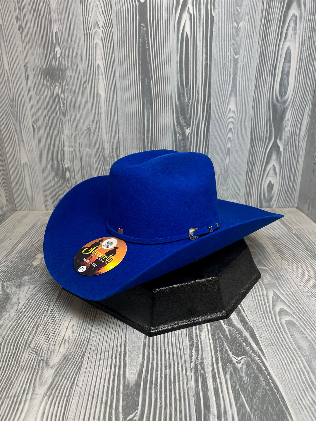 Serratelli Royal Blue Pure Wool Cowboy Hat
