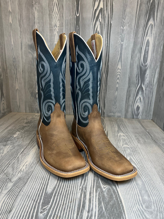 Men's Anderson Bean Natural Talisman with 13" Barbizon Blue Sweet Kidskin Tops - Style 204