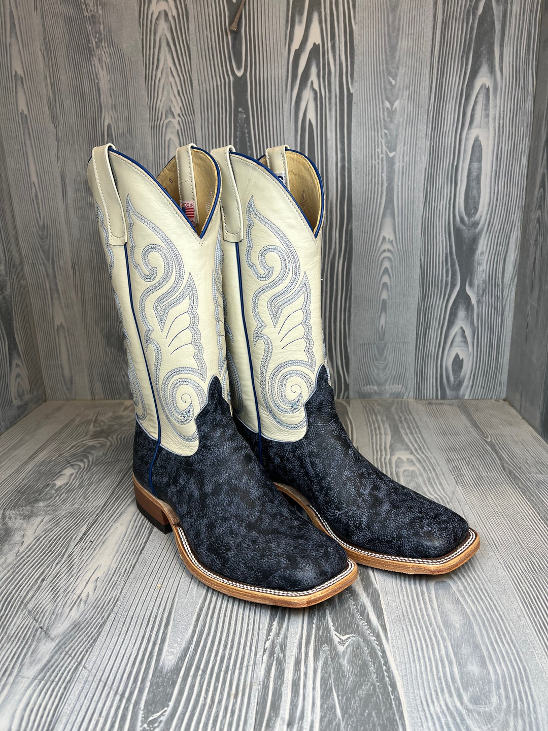 Men's Anderson Bean Blue Safari Giraffe with 13" Bone Glove Tops - Style 207