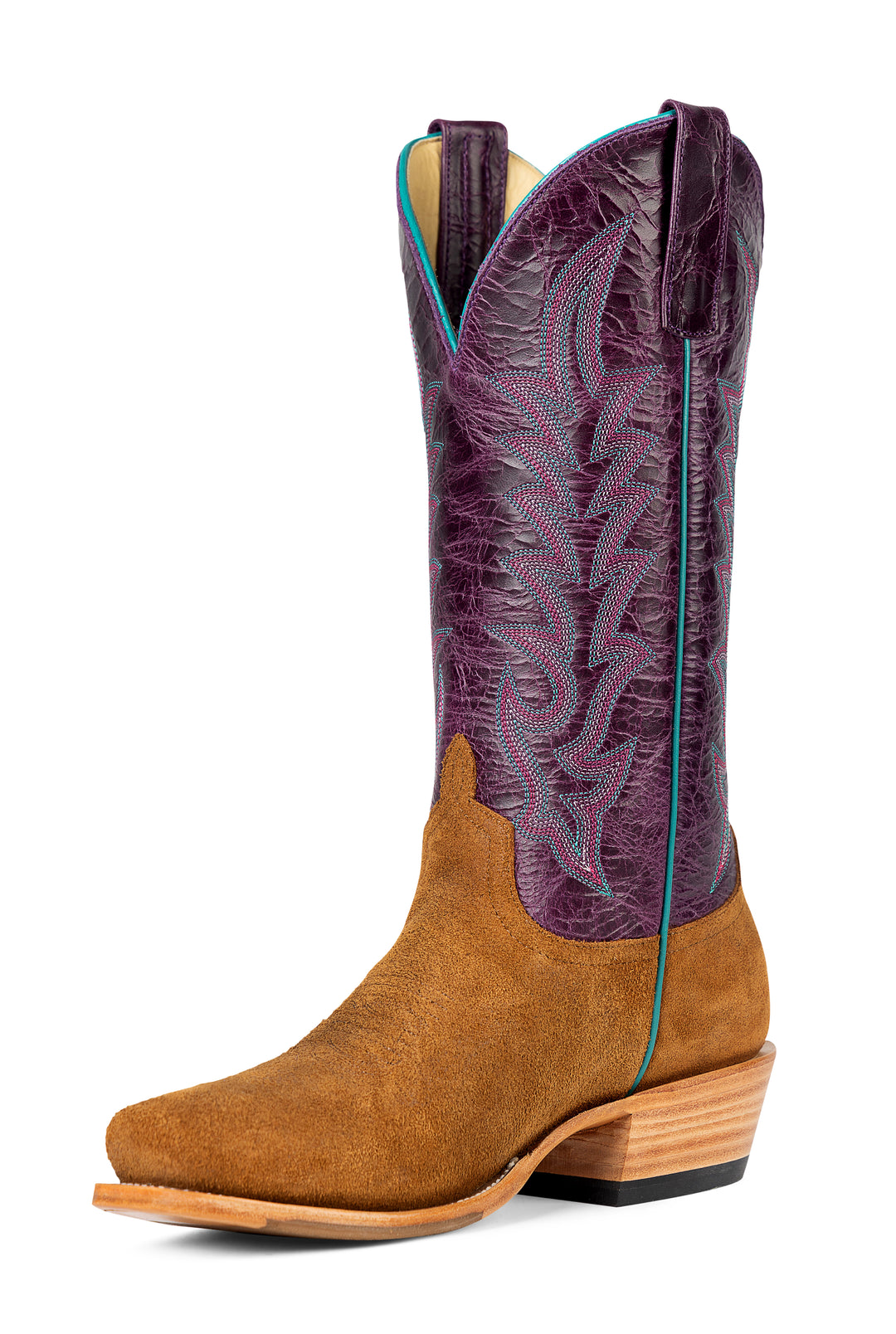 Ladies Macie Bean Waxy Commander Snuff with 13" Purple Nashville Tops - M9527