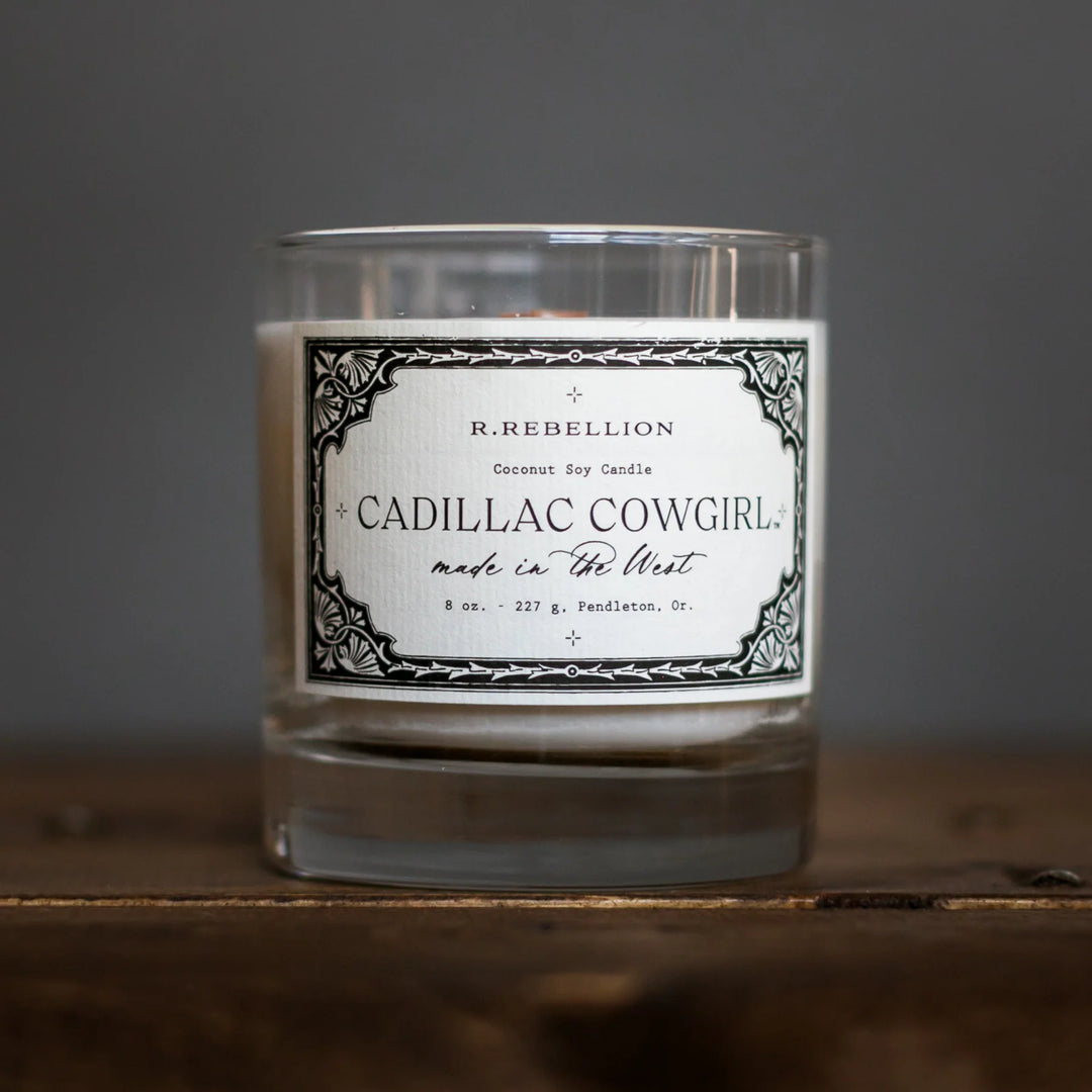 R. Rebellion Cadillac Cowgirl Candle 8 oz.