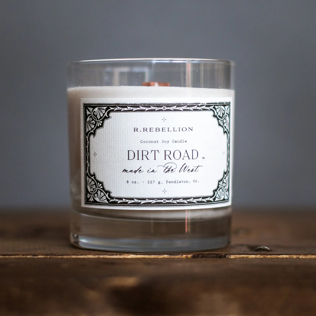 R. Rebellion Dirt Road Candle 8 oz.