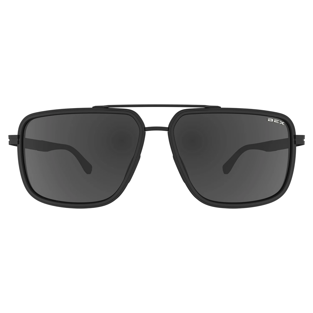 BEX Dusk Matte Black/Gray-Solid Sunglasses - S144BKGY