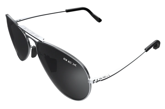 BEX Wesley Silver/Gray Sunglasses - W4SB