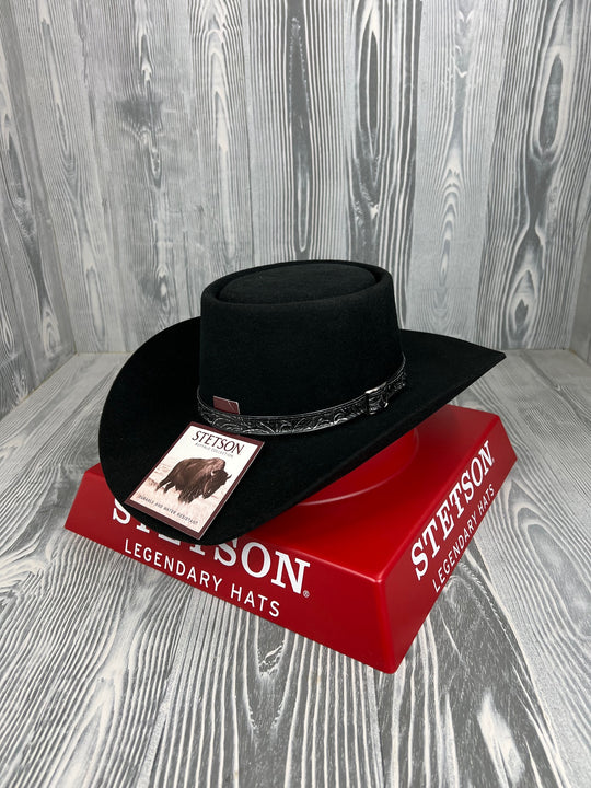 Stetson 4X 3 1/2" Brim Black Revenger