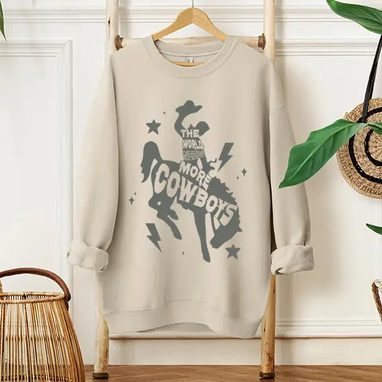 LaLaSista The World Needs More Cowboys Sweatshirt