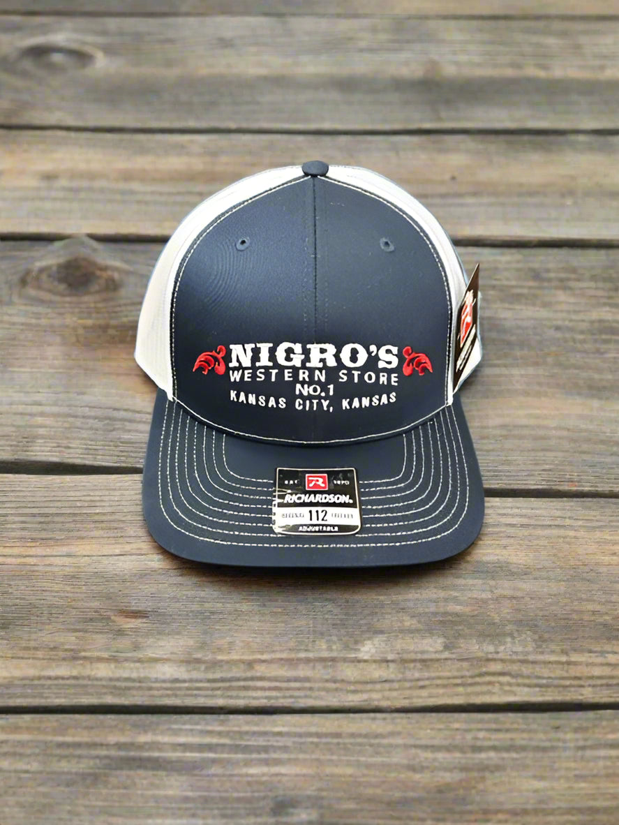 Nigros Richardson 112 Navy Front White Mesh Snapback - NBC 26
