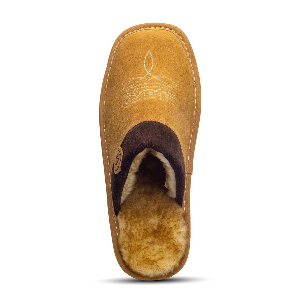 Men's Ariat Chestnut Silversmith Square Toe Slipper - AR2842-200
