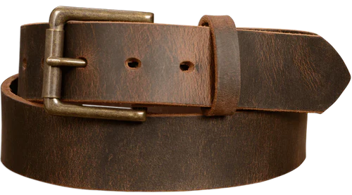 Men's Gingerich Brown Distressed Casual Leather Belt - 1023-45