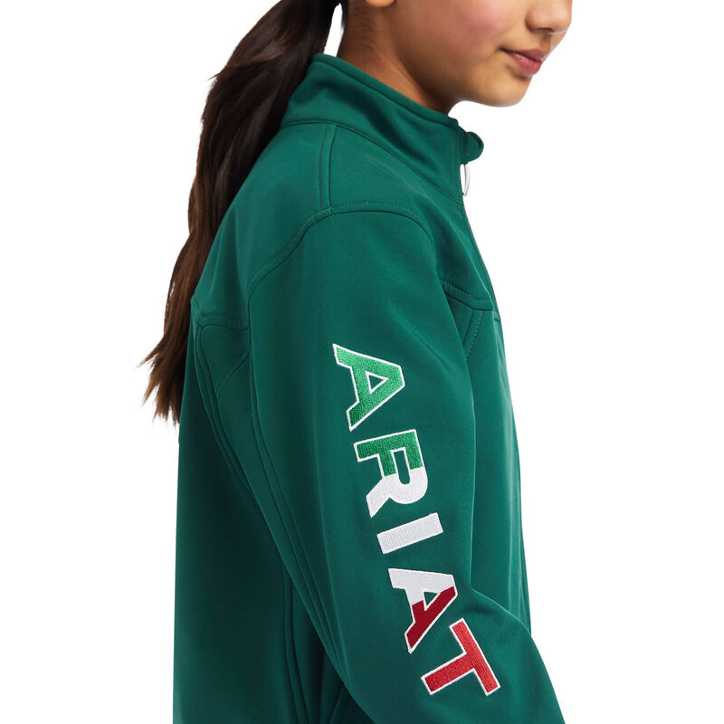 Kids Ariat Team Softshell Mexico Jacket - 10039202 - FINAL SALE