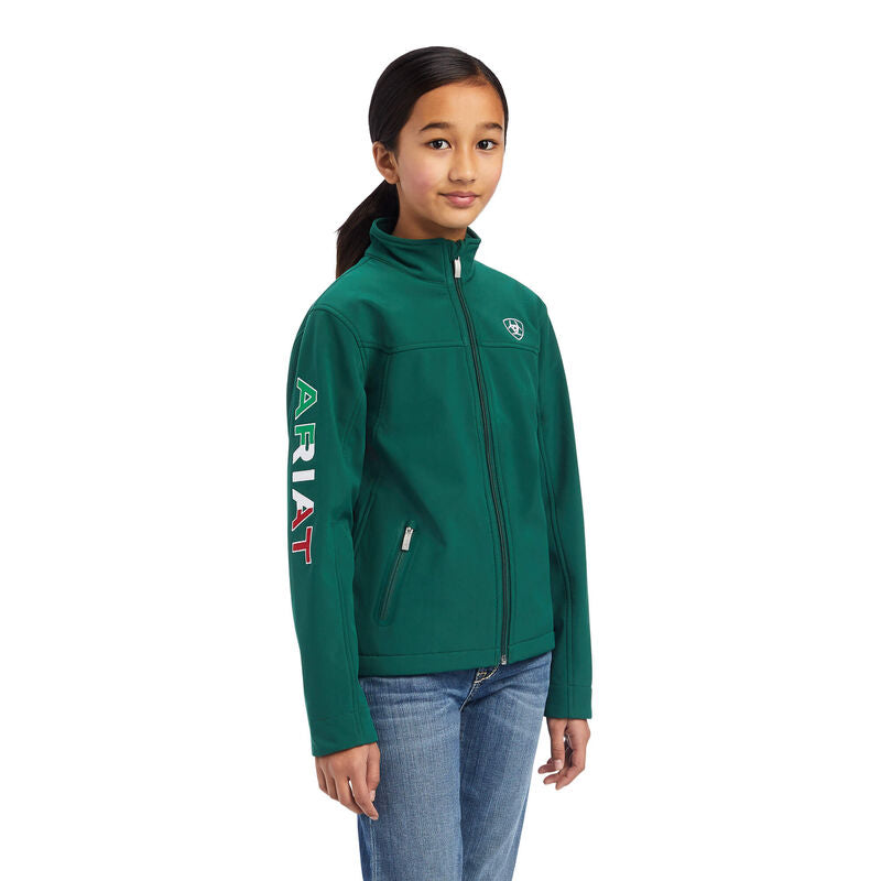 Kids Ariat Team Softshell Mexico Jacket - 10039202 - FINAL SALE