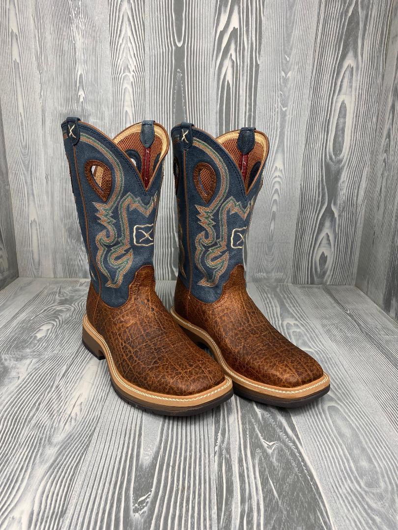 Men s Twisted X Soft Toe Distressed Saddle with 12