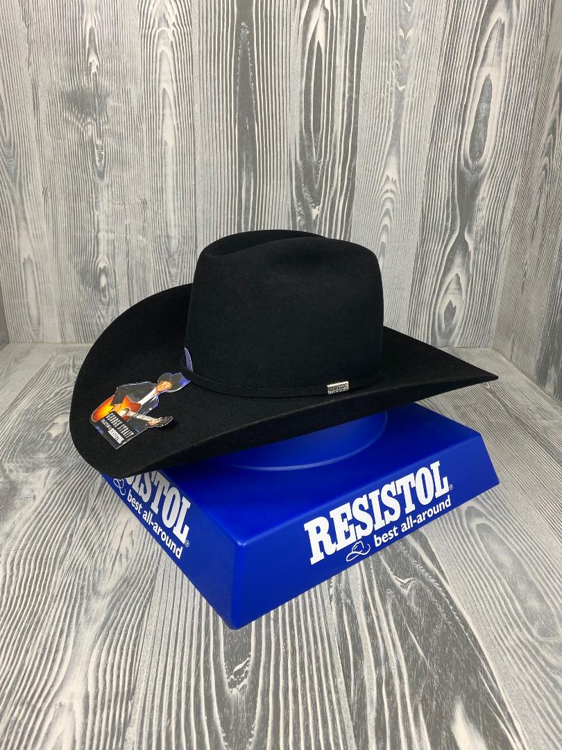 Resistol 6X George Strait Ranch Road Black Felt Cowboy Hat