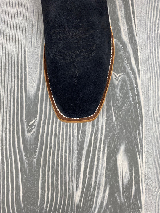 Men's Horse Power Top Hand Black Suede with 13" Blue Goat Tops - HP9502