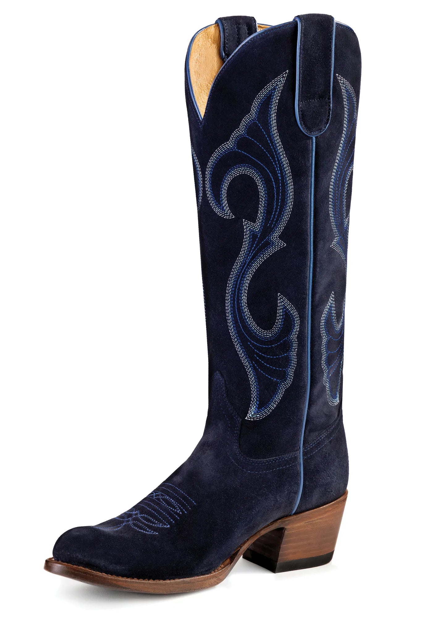 Midnight blue boots deals
