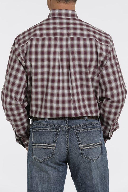 Chemise western boutonnée à carreaux Cinch pour hommes - MTW1105350