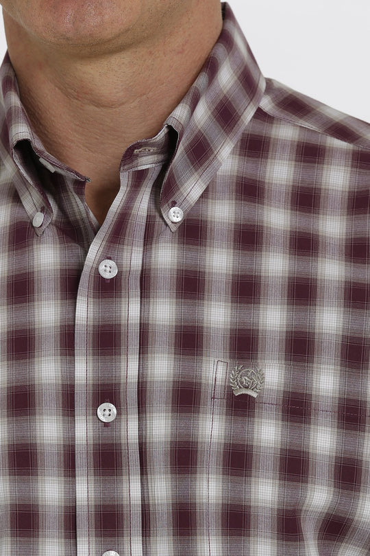 Chemise western boutonnée à carreaux Cinch pour hommes - MTW1105350