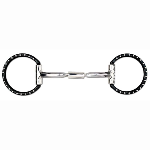 Toklat Myler Black Steel Western Dee, MB 02 Comfort Snaffle Wide Barrel, Level 1