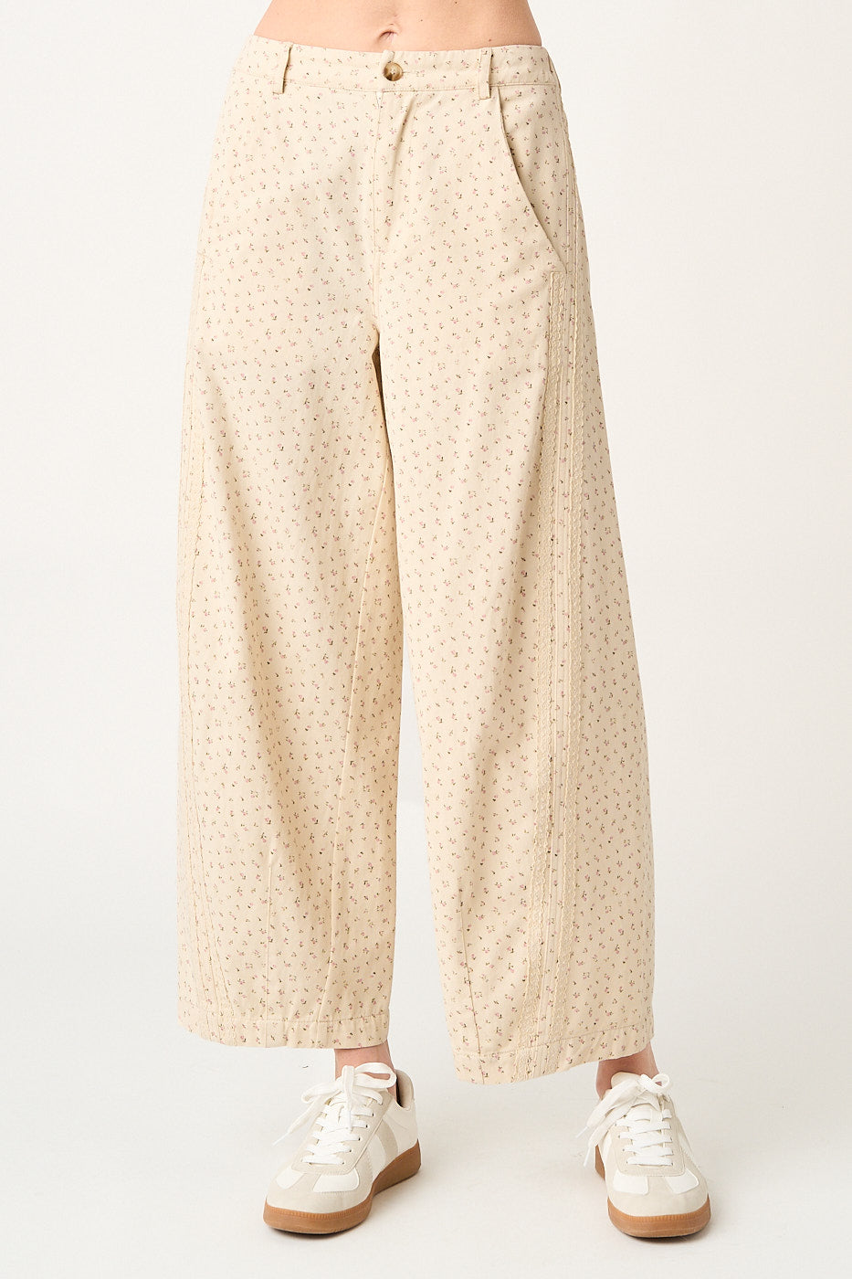 Ladies Mitto Shop Ditsy Floral Knit Pant - C70764