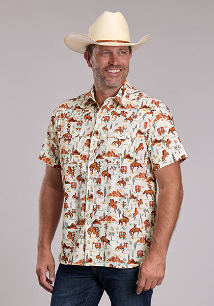 Men's Roper Active Fabric Allover Print - 5100 OR