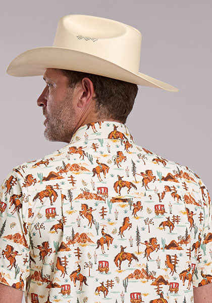 Men's Roper Active Fabric Allover Print - 5100 OR