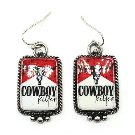 Western Cowboy Killer Dangle Earring - SE2842MUL