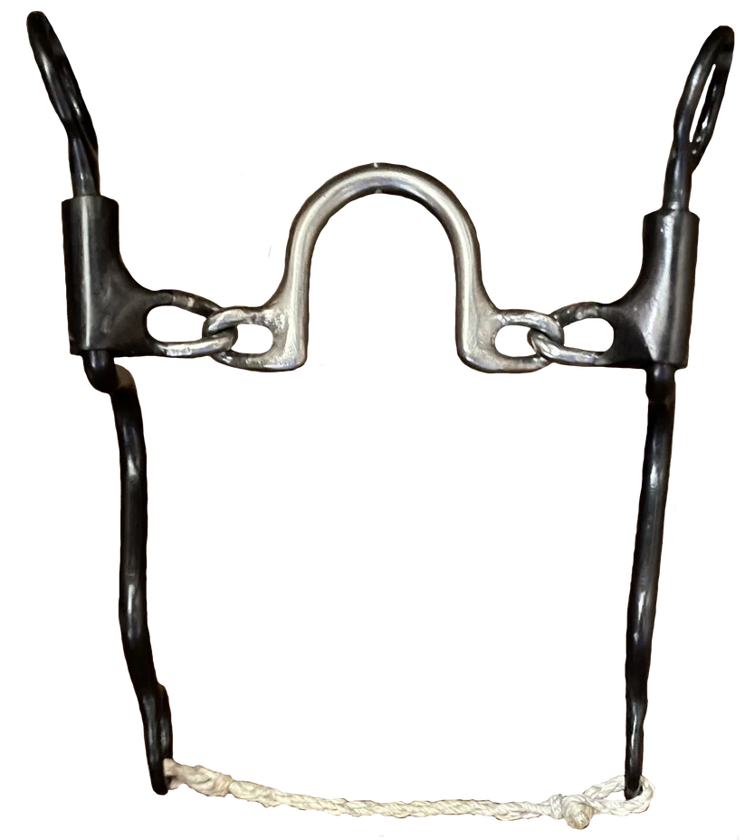 Dutton Bits Wide Round Ported Chain Long Cavalry Shank 07-CH13